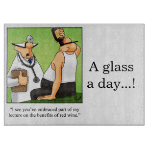 Funny Wine Humor Cheese Board Snijplank