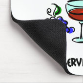 Funny wine humor gezegde muismat (Hoek)