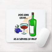 Funny wine humor gezegde muismat (Met muis)