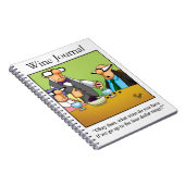 Funny Wine Humor Journal Gift Notitieboek (Rechterzijde)