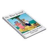 Funny Wine Humor Journal Gift Notitieboek (Rechterzijde)