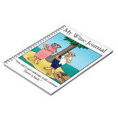 Funny Wine Humor Journal Gift Notitieboek (Linkerzijde)