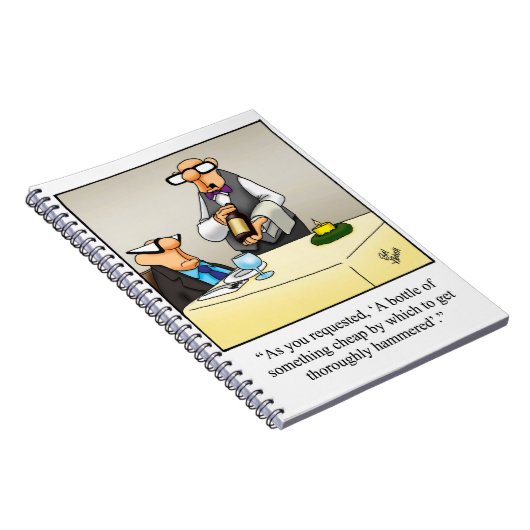 Funny Wine Humor Journal Gift Notitieboek (Rechterzijde)