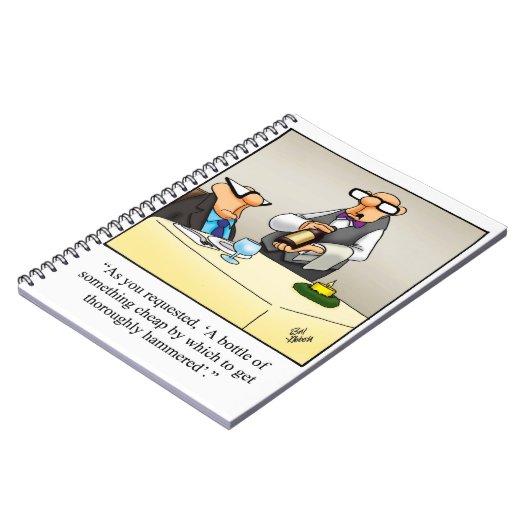 Funny Wine Humor Journal Gift Notitieboek (Linkerzijde)