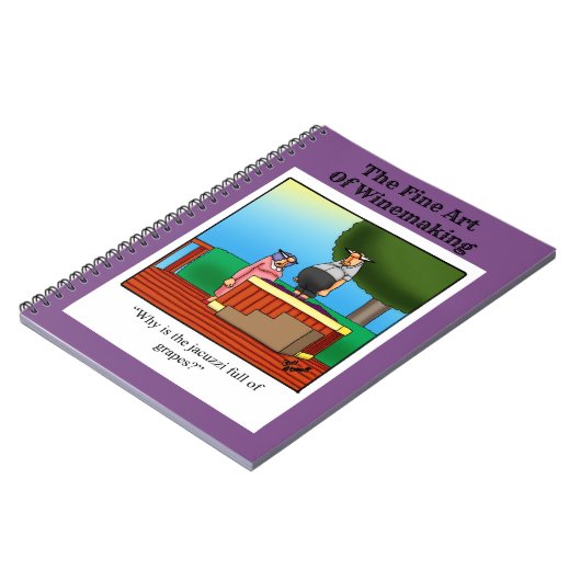 Funny Wine Humor Notitieboek (Linkerzijde)