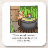 Funny Wine Humor Onderzetter Set (Voorkant)