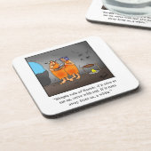 Funny Wine Humor Onderzetter Set (Linkerzijde)