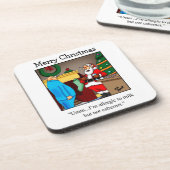 Funny Wine Humor Onderzetter Set (Linkerzijde)