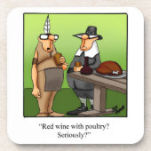 Funny Wine Humor Onderzetter Set (Voorkant)