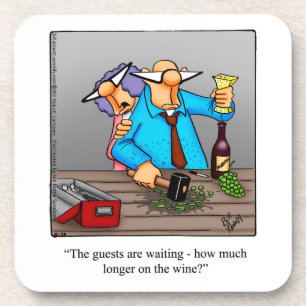 Funny Wine Humor Onderzetter Set