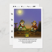 Funny Wine Humor Party Invitation Kaart (Voorkant / Achterkant)