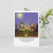 Funny Wine Humor Party Invitation Kaart (Staand voorkant)