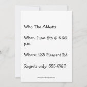 Funny Wine Humor Party Kaart (Achterkant)