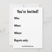 Funny Wine Humor Party Kaart (Achterkant)