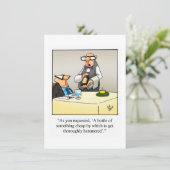 Funny Wine Humor Party Kaart (Staand voorkant)