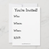 Funny Wine Humor Party Kaart (Achterkant)