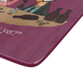 Funny Wine Humor Snijplank (Hoek)