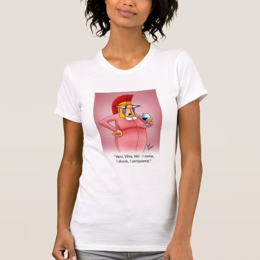 Funny Wine Humor T-shirt (Voorkant)