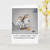 Funny Wine Humor Verjaardag Wenskaart Kaart (Gele Bloem)