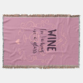 Funny Wine is een Hug in een glas Deken (Voorkant)