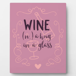 Funny Wine is een Hug in een glas Fotoplaat