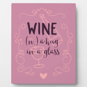 Funny Wine is een Hug in een glas Fotoplaat