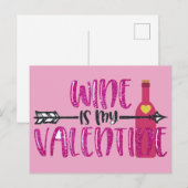 Funny Wine is mijn Valentijn Briefkaart (Voorkant / Achterkant)