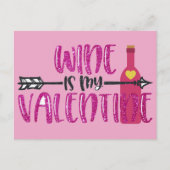 Funny Wine is mijn Valentijn Briefkaart (Voorkant)
