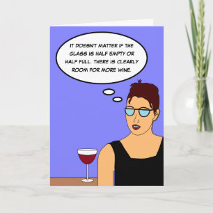 Funny Wine Joke, Comedy Kaart