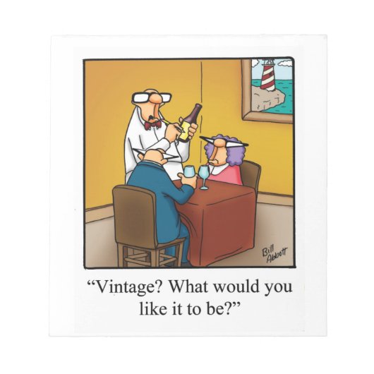 Funny Wine Journal "Spectickles" Gift Notitieblok (Voorkant)