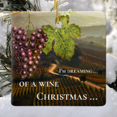 Funny Wine Kerstmis op maat Keramisch Ornament