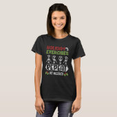 Funny Wine-kerstwerkoefening Lover Wine D T-shirt (Voorkant volledig)