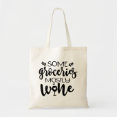 Funny Wine Lover Canvas tas (Voorkant)