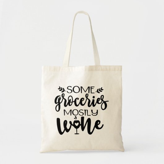 Funny Wine Lover Canvas tas (Voorkant)