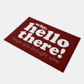 Funny Wine Lover Deurmat (Schuin)