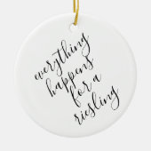 Funny Wine Lover Kerstkeramisch sieraad Keramisch Ornament (Voorkant)