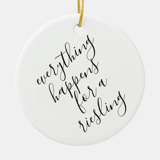 Funny Wine Lover Kerstkeramisch sieraad Keramisch Ornament (Voorkant)