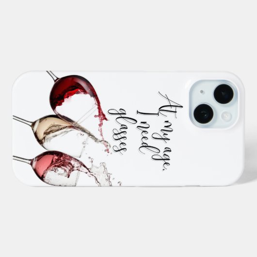 Funny Wine Lover Phone Case (Achterkant (horizontaal))