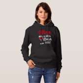 Funny Wine Lover Wine A Little Laugh A Lot Hoodie (Voorkant volledig)
