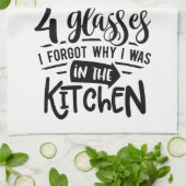 Funny Wine Lovers Quote over koken Theedoek (Gevouwen)