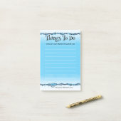 Funny Wine O'Clock Water Post-it® Notes (Op bureau)