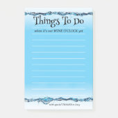 Funny Wine O'Clock Water Post-it® Notes (Voorkant)