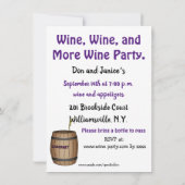 Funny Wine Party Humor Kaart (Achterkant)