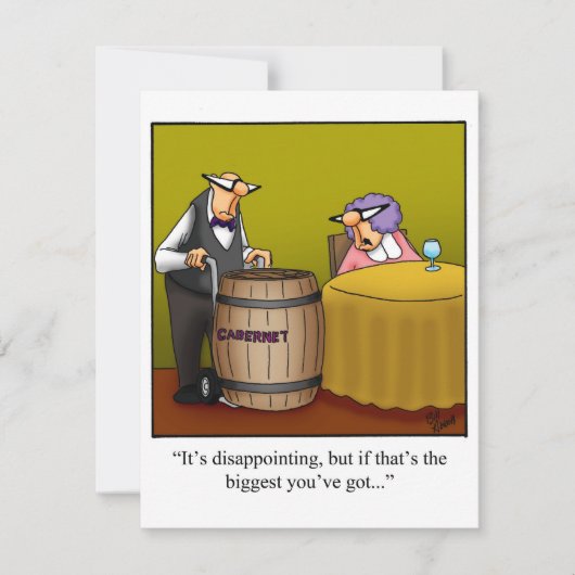 Funny Wine Party nodigt "spectickles" uit Kaart (Voorkant)