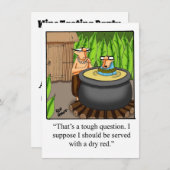 Funny Wine Party nodigt "spectickles" uit Kaart (Voorkant / Achterkant)