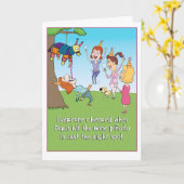 Funny Wine Pinata-verjaardagskaart Kaart (Gele Bloem)