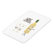 Funny Wine Pun I Can't Find My Glasses Magnet  Magneet (Linkerzijde)