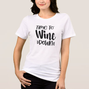 Funny Wine Puns humor, tijd om Shirt te drinken