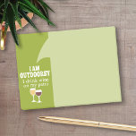 Funny Wine Quote - Ik drink wijn op mijn geduld Post-it® Notes<br><div class="desc">Ik ben buitenshuis - ik drink wijn op mijn geduld.</div>