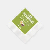 Funny Wine Quote - Ik drink wijn op mijn geduld Servet (Hoek)